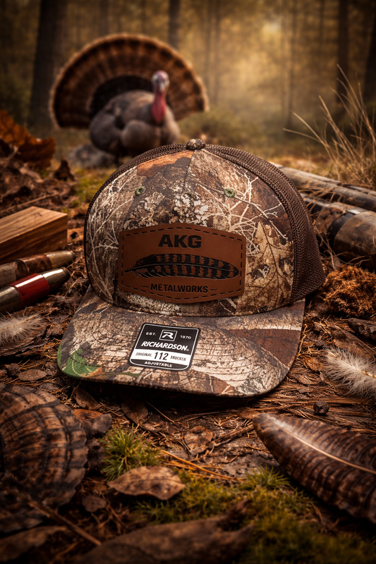 AKG Metalworks Turkey Hunting Edition Hat – Richardson 111 & 112 | Bottomland, Realtree Edge, Mossy Oak Obsession